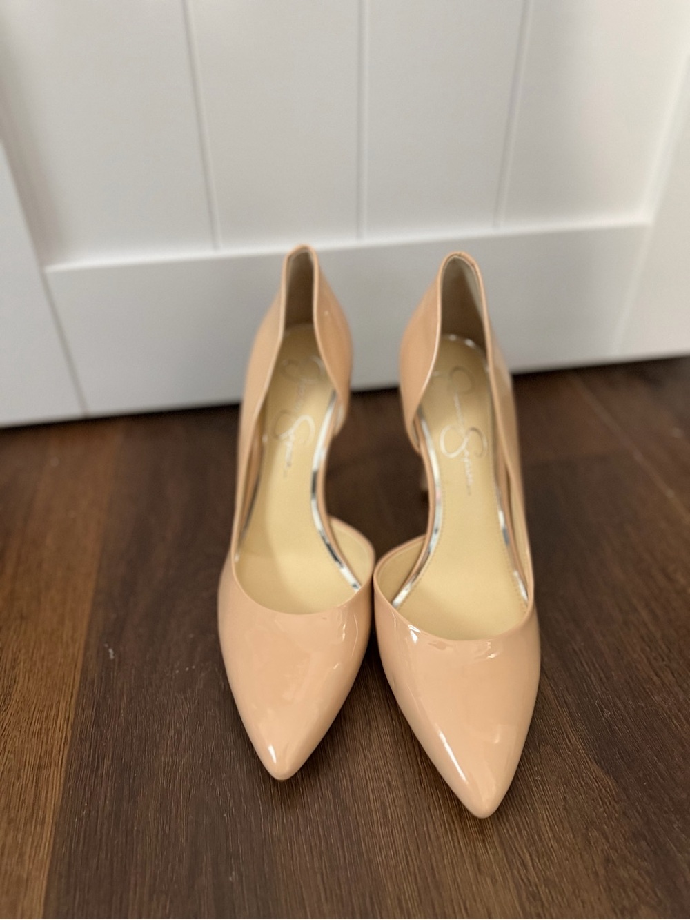 Jessica Simspson Patent Nude Pumps